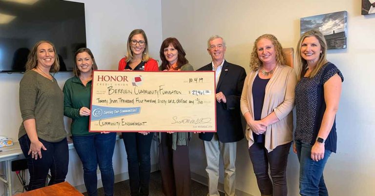 honor credit union donated its endowment fund as a gift to berrien community foundation