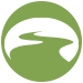 white greenpath financial wellness logo on green background