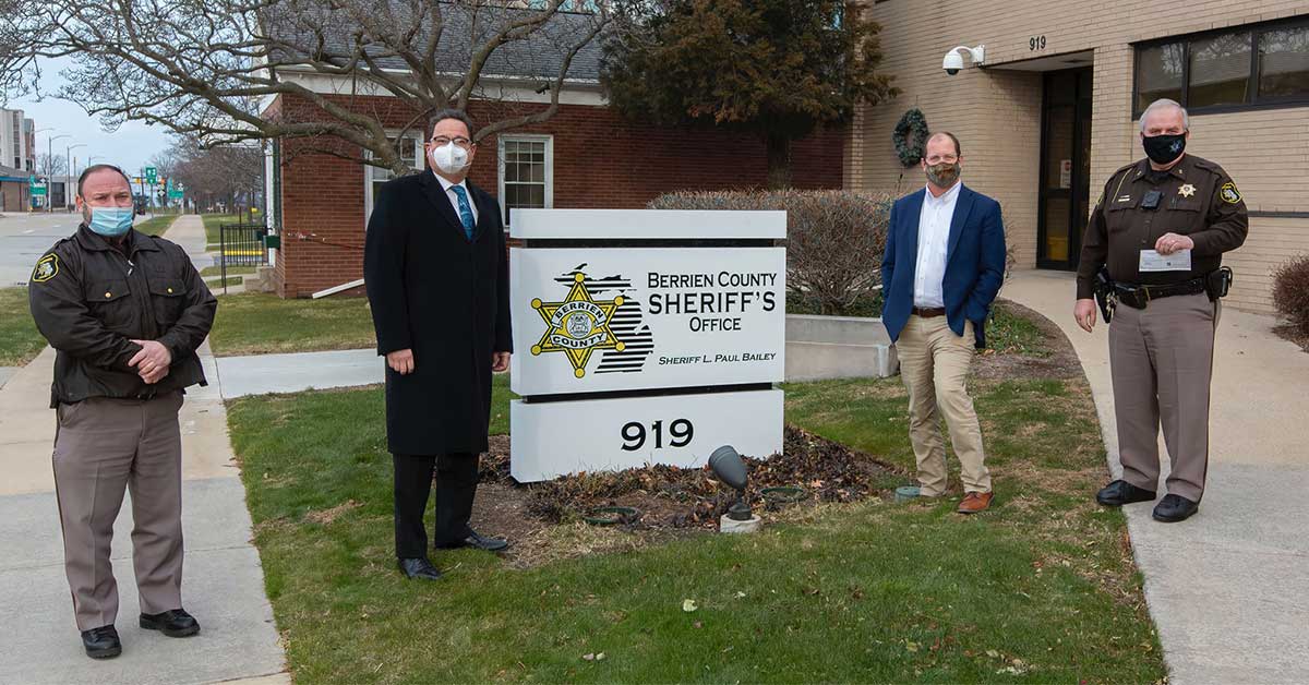 image of people standing in front of berrien county sheriff office