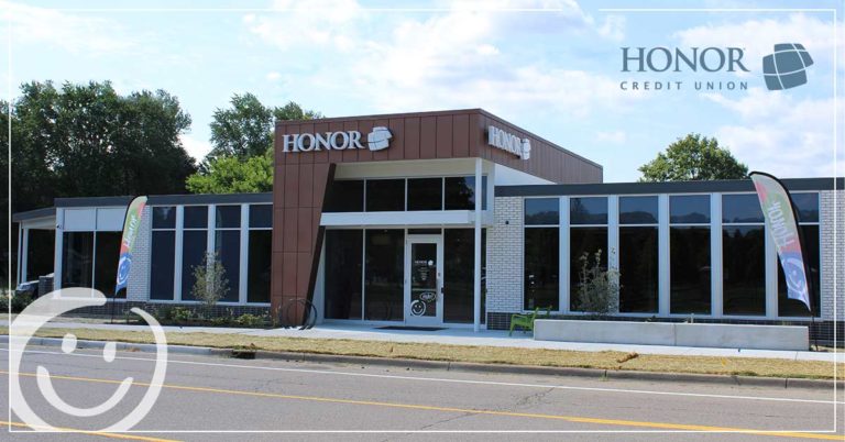 photo of new honor credit union berrien springs member center