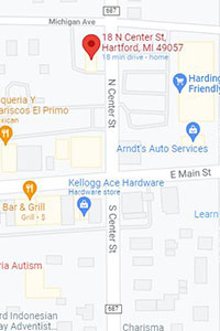 map location of the new honor credit union hartford member center