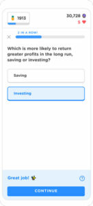 Screenshot of Zogo sample question