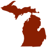outline of the state of michigan